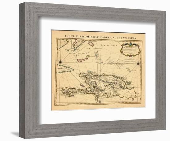 1722, Dominican Republic, HaitiHaiti-null-Framed Giclee Print