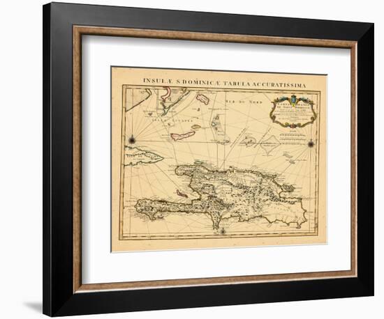 1722, Dominican Republic, HaitiHaiti-null-Framed Giclee Print