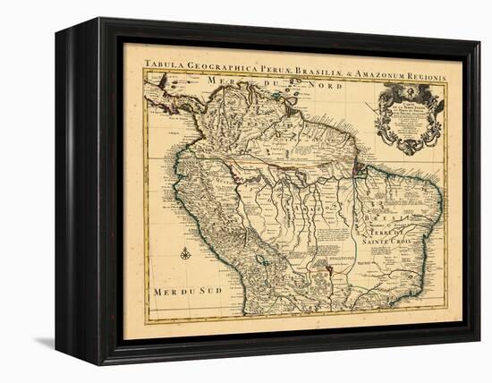 1730, Brazil, South America-null-Framed Premier Image Canvas