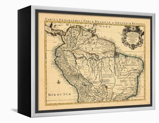 1730, Brazil, South America-null-Framed Premier Image Canvas