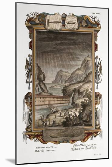 1731 Johann Scheuchzer Noah's Ark Flood-Paul Stewart-Mounted Photographic Print
