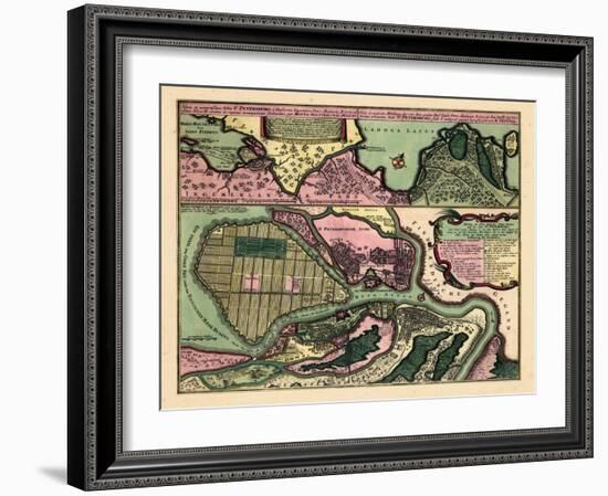 1734, Russia, St. Petersburg-null-Framed Giclee Print