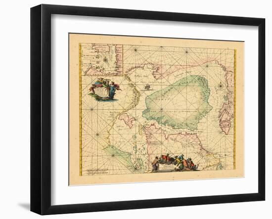 1739, Newfoundland and Labrador, Nunavut-null-Framed Giclee Print