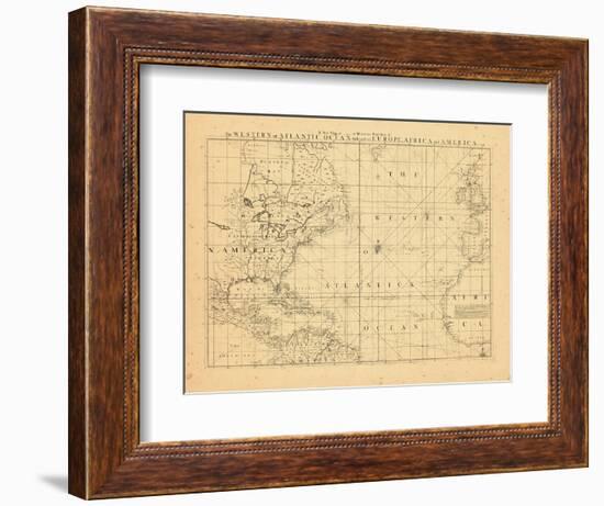 1739, North America, Atlantic Ocean-null-Framed Giclee Print