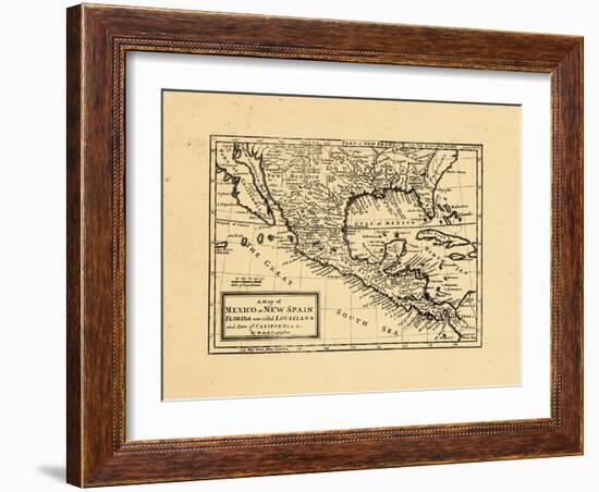 1745, Mexico, United States-null-Framed Giclee Print