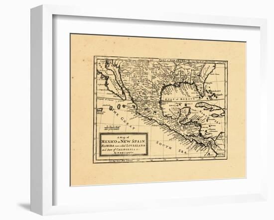 1745, Mexico, United States-null-Framed Giclee Print