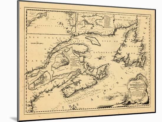 1746, New Brunswick, Newfoundland and Labrador, Nova Scotia, Prince Edward Island-null-Mounted Giclee Print