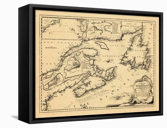 1746, New Brunswick, Newfoundland and Labrador, Nova Scotia, Prince Edward Island-null-Framed Premier Image Canvas