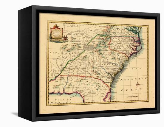 1747, Florida, Georgia, North Carolina, South Carolina-null-Framed Premier Image Canvas