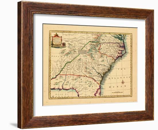 1747, Florida, Georgia, North Carolina, South Carolina-null-Framed Giclee Print