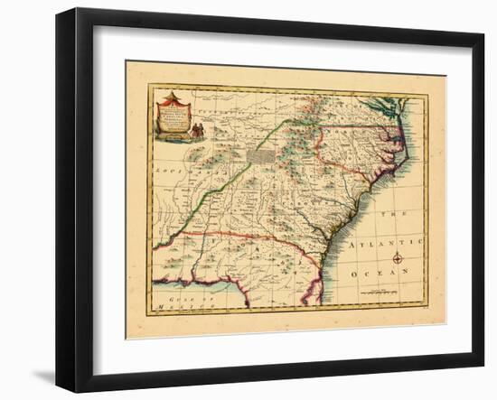 1747, Florida, Georgia, North Carolina, South Carolina-null-Framed Giclee Print