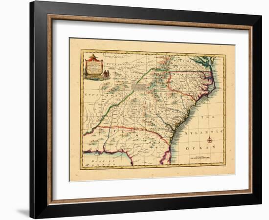 1747, Florida, Georgia, North Carolina, South Carolina-null-Framed Giclee Print