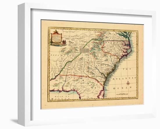 1747, Florida, Georgia, North Carolina, South Carolina-null-Framed Giclee Print