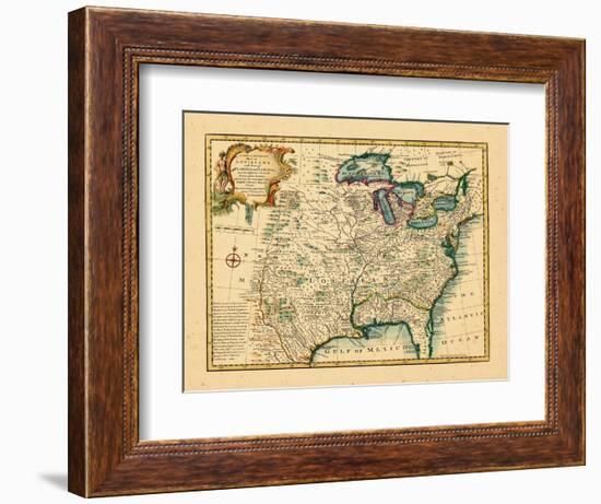 1747, United States, Louisiana, Florida and Canada-null-Framed Premium Giclee Print