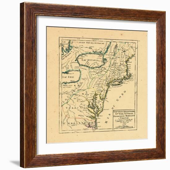 1749, Connecticut, Maine, Maryland, Massachusetts, New Hampshire, New Jersey, New York, North Carol-null-Framed Giclee Print