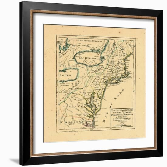 1749, Connecticut, Maine, Maryland, Massachusetts, New Hampshire, New Jersey, New York, North Carol-null-Framed Giclee Print