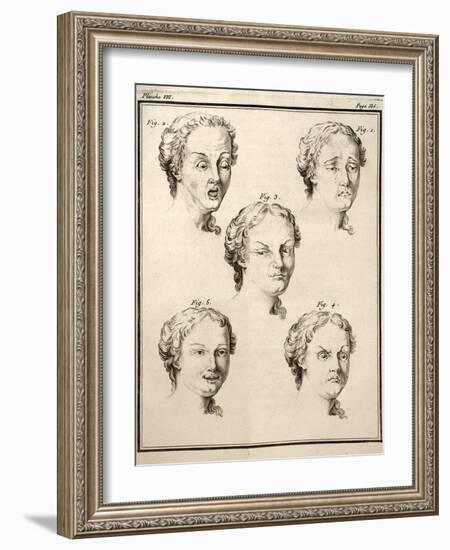 1749 Human Emotions And Expression Buffon-Paul Stewart-Framed Photographic Print