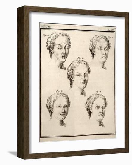 1749 Human Emotions And Expression Buffon-Paul Stewart-Framed Photographic Print