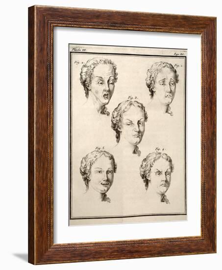 1749 Human Emotions And Expression Buffon-Paul Stewart-Framed Photographic Print