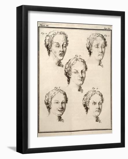 1749 Human Emotions And Expression Buffon-Paul Stewart-Framed Photographic Print