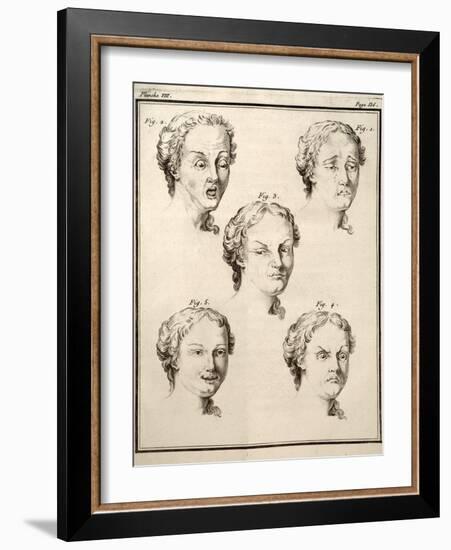 1749 Human Emotions And Expression Buffon-Paul Stewart-Framed Photographic Print