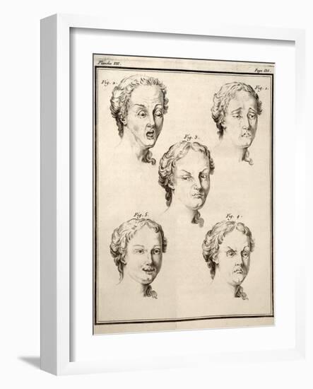 1749 Human Emotions And Expression Buffon-Paul Stewart-Framed Photographic Print