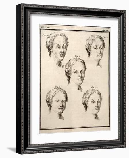 1749 Human Emotions And Expression Buffon-Paul Stewart-Framed Photographic Print