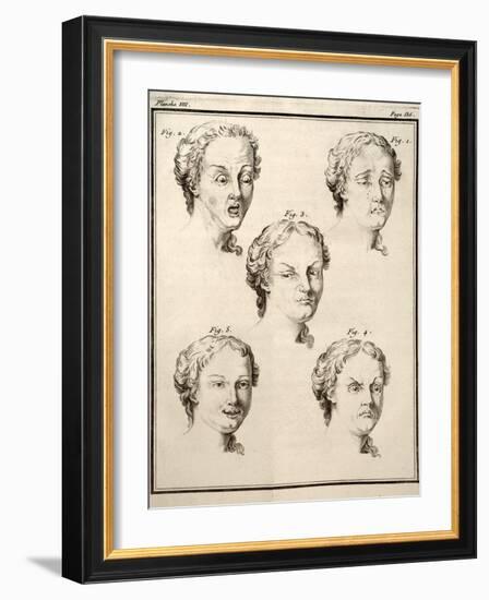 1749 Human Emotions And Expression Buffon-Paul Stewart-Framed Photographic Print