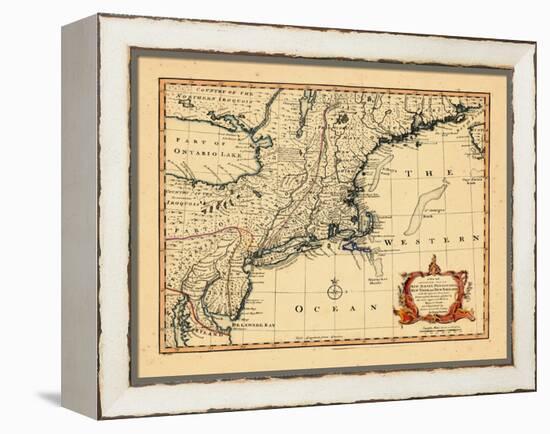 1752, Connecticut, Maine, Maryland, Massachusetts, New Hampshire, New Jersey, New York-null-Framed Premier Image Canvas