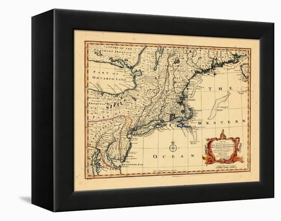 1752, Connecticut, Maine, Maryland, Massachusetts, New Hampshire, New Jersey, New York-null-Framed Premier Image Canvas