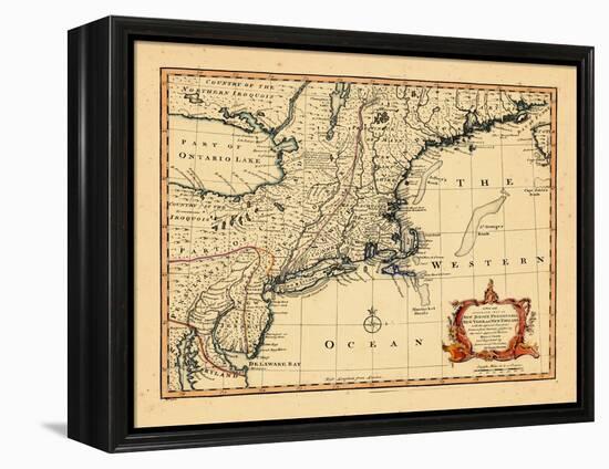 1752, Connecticut, Maine, Maryland, Massachusetts, New Hampshire, New Jersey, New York-null-Framed Premier Image Canvas