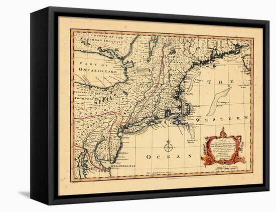 1752, Connecticut, Maine, Maryland, Massachusetts, New Hampshire, New Jersey, New York-null-Framed Premier Image Canvas