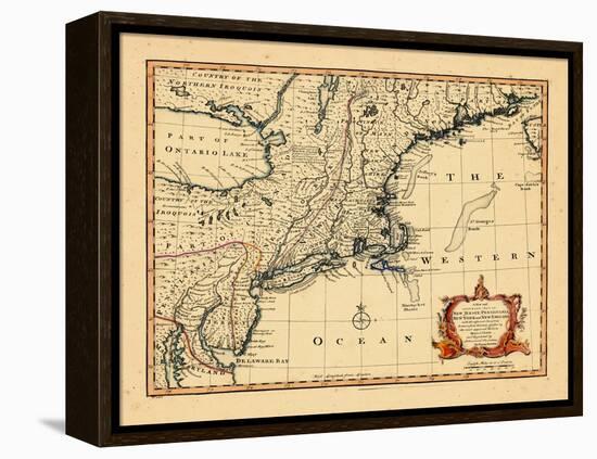 1752, Connecticut, Maine, Maryland, Massachusetts, New Hampshire, New Jersey, New York-null-Framed Premier Image Canvas