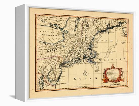 1752, Connecticut, Maine, Maryland, Massachusetts, New Hampshire, New Jersey, New York-null-Framed Premier Image Canvas