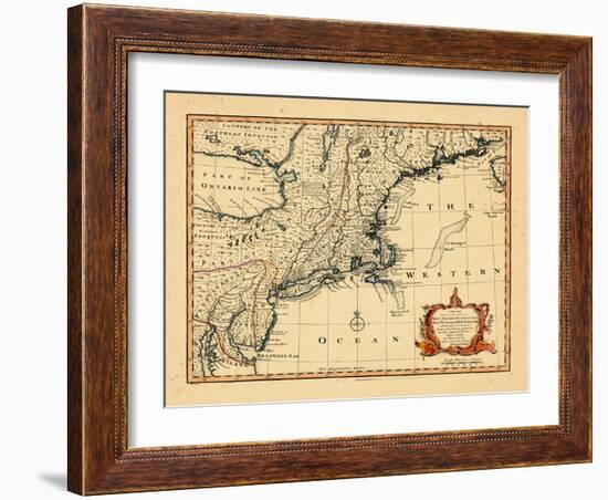 1752, Connecticut, Maine, Maryland, Massachusetts, New Hampshire, New Jersey, New York-null-Framed Giclee Print