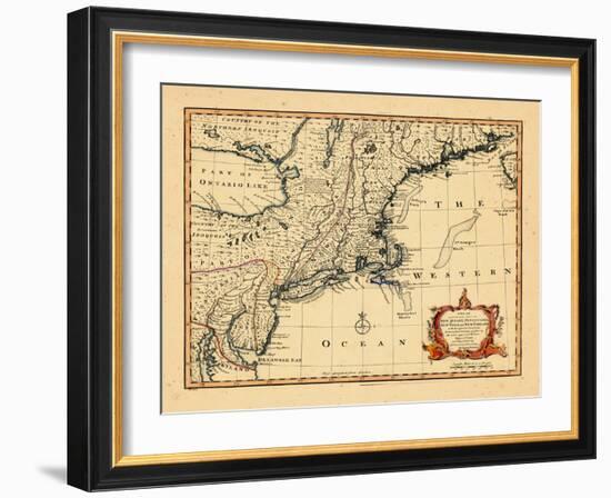 1752, Connecticut, Maine, Maryland, Massachusetts, New Hampshire, New Jersey, New York-null-Framed Giclee Print