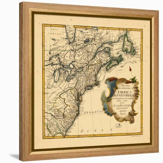 1755, Connecticut, Georgia, Maine, Maryland, Massachusetts, New Brunswick, New Jersey, New York-null-Framed Premier Image Canvas