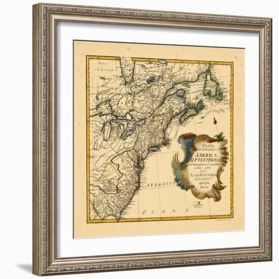 1755, Connecticut, Georgia, Maine, Maryland, Massachusetts, New Brunswick, New Jersey, New York-null-Framed Giclee Print