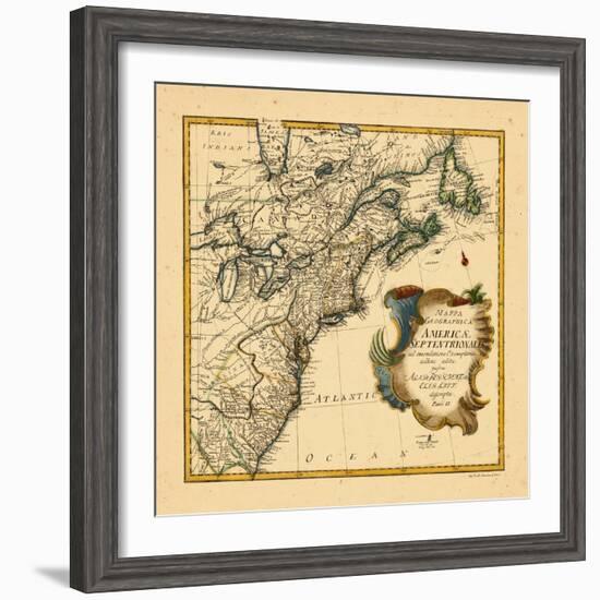 1755, Connecticut, Georgia, Maine, Maryland, Massachusetts, New Brunswick, New Jersey, New York-null-Framed Giclee Print