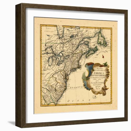 1755, Connecticut, Georgia, Maine, Maryland, Massachusetts, New Brunswick, New Jersey, New York-null-Framed Giclee Print