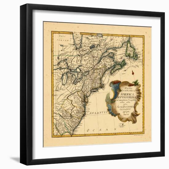 1755, Connecticut, Georgia, Maine, Maryland, Massachusetts, New Brunswick, New Jersey, New York-null-Framed Giclee Print