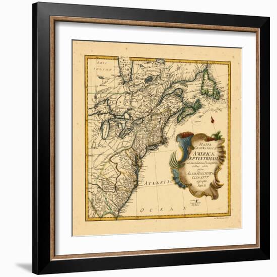 1755, Connecticut, Georgia, Maine, Maryland, Massachusetts, New Brunswick, New Jersey, New York-null-Framed Giclee Print