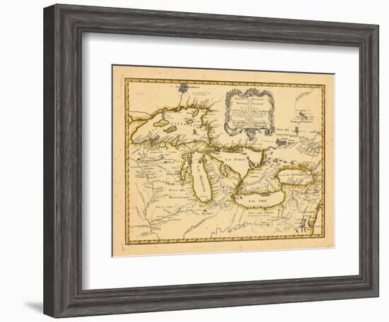 1755, Great Lakes-null-Framed Giclee Print