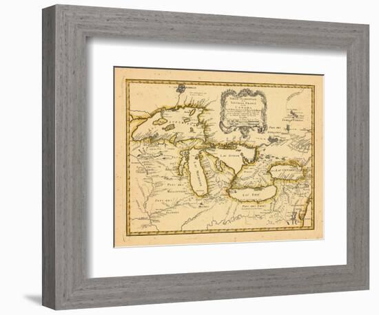 1755, Great Lakes-null-Framed Giclee Print