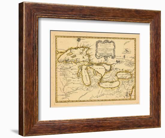 1755, Great Lakes-null-Framed Giclee Print