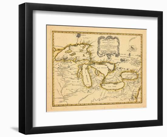 1755, Great Lakes--Framed Giclee Print