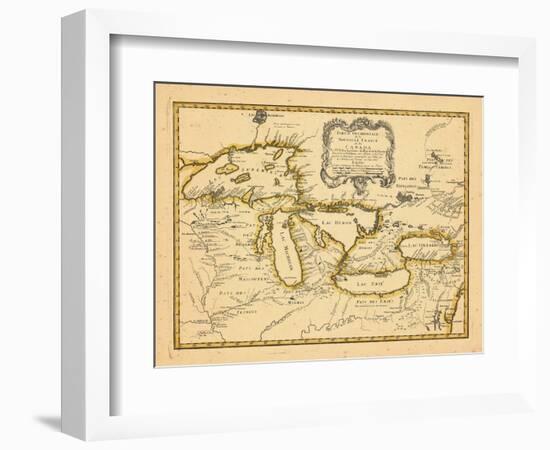 1755, Great Lakes-null-Framed Giclee Print