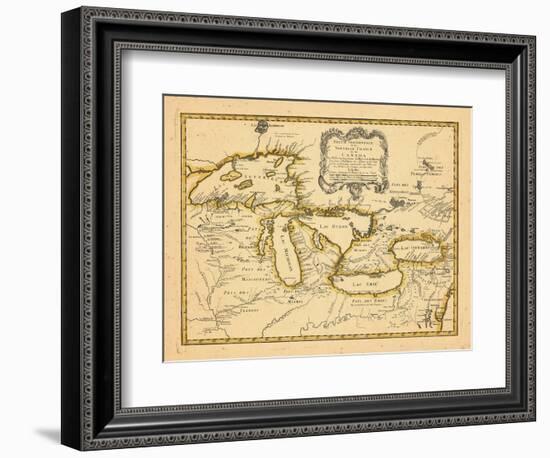 1755, Great Lakes--Framed Giclee Print