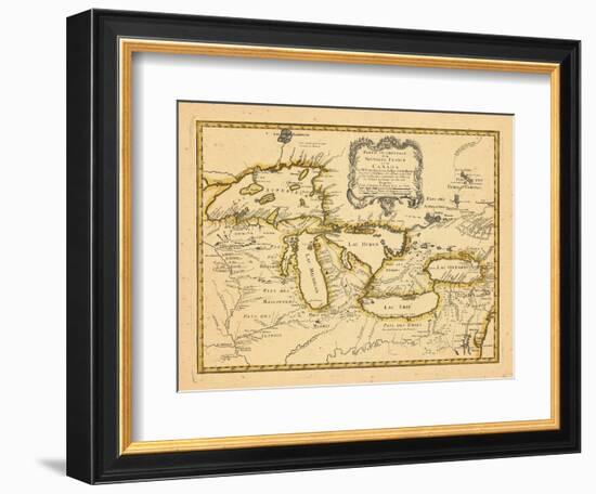 1755, Great Lakes--Framed Giclee Print