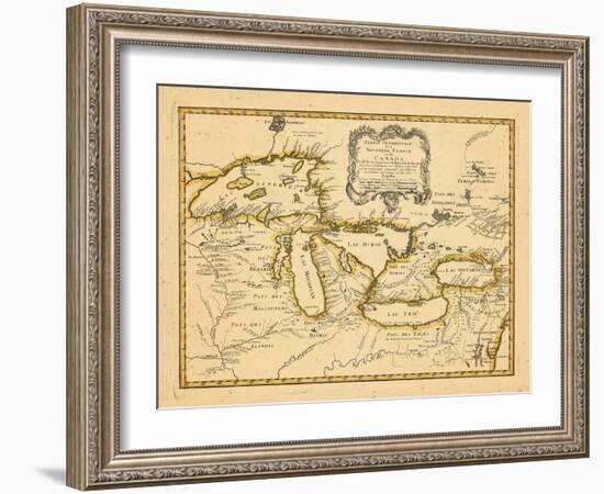 1755, Great Lakes-null-Framed Giclee Print